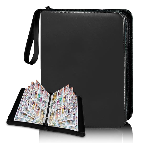 カードファイル 9ポケット トレカ ファイル 大容量 900枚収納可能 防水PU素材 カード収納 カードバインダー 透明シート 両面利用 50ページ 各種カードを集める 透明シート 両面利用 50ページ 各種カードを集める