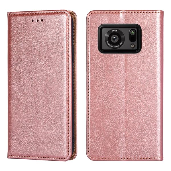 for AQUOS R6 ケース 手帳型 for アクオス R6 A101SH/SH-51B/SH-M22 カバー 上品 高級PUレザー 横置きスタンド機能 カード収納 2枚 人気 マグネット搭載 耐衝撃 全面保護 シンプルカバー 便利 ハンドメイ