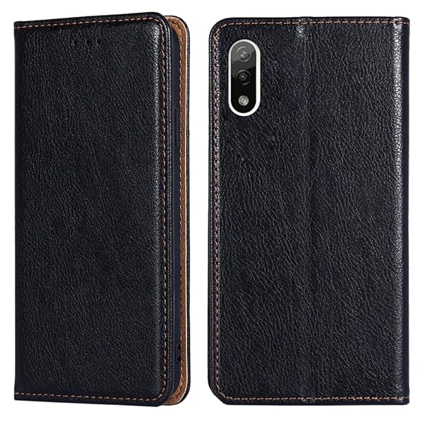 for Xperia Ace II ケース 手帳型 Ace II SO-41B カバー 上品 高級PUレザー 横置きスタンド機能 カード収納 2枚 人気 マグネット搭載 耐衝撃 全面保護 シンプルカバー 便利 ハンドメイド 高質感皮革 おしゃれ 汗