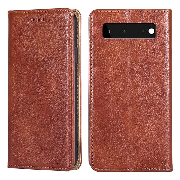 for Google Pixel 6 ケース 手帳型 for グーグル ピクセル6 カバー 上品 高級PUレザー 横置きスタンド機能 カード収納 2枚 人気 マグネット搭載 耐衝撃 全面保護 シンプルカバー 便利 ハンドメイド 高質感皮革 おしゃれ