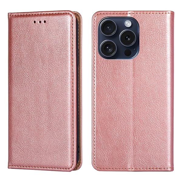 for iPhone 15 Pro Max ケース 手帳型 for アイフォン15 プロ マックス カバー 上品 高級PUレザー 横置きスタンド機能 カード収納 2枚 人気 マグネット搭載 耐衝撃 全面保護 シンプルカバー 便利 ハンドメイド 高質