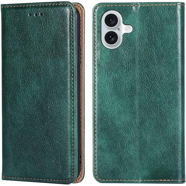 for iPhone 16 Plus ケース 手帳型 for アイフォン16 プラス カバー 上品 高級PUレザー 横置きスタンド機能 カード収納 2枚 人気 マグネット搭載 耐衝撃 全面保護 シンプルカバー 便利 ハンドメイド 高質感皮革 おしゃ