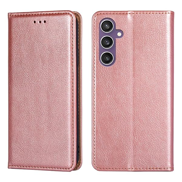 For Galaxy S24 FE ケース 手帳型 for ギャラクシーS24 FE SM-S721Q/SCG30 カバー 上品 高級PUレザー 横置きスタンド機能 カード収納 2枚 人気 マグネット搭載 耐衝撃 全面保護 シンプルカバー 便利 ハ