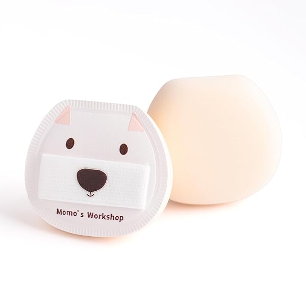 メイクアップスポンジ 高反発 化粧パフ ファンデーション リキッド用 多機能 エアパフ 希釈粉末能力が高い メイクスポンジ パフ 乾湿両用 収納ケース付き ふんわり,1個