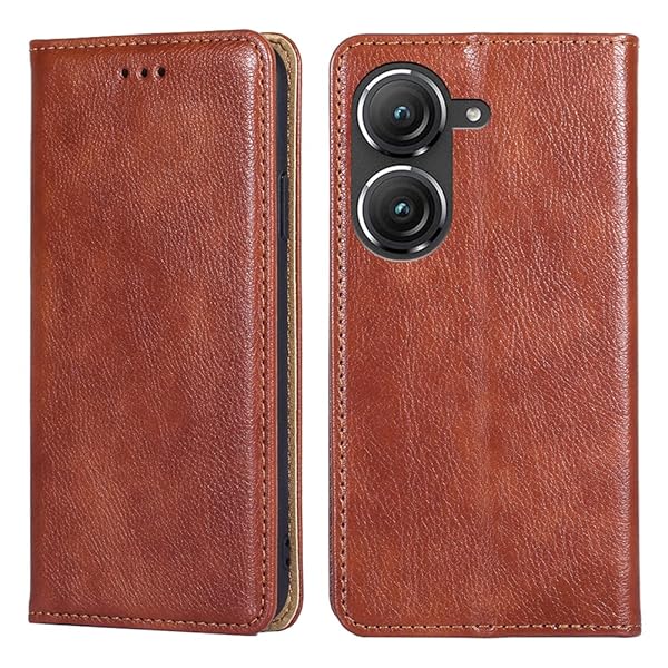 for Zenfone 10 ケース 手帳型 for ゼンフォン9 カバー 上品 高級PUレザー 横置きスタンド機能 カード収納 2枚 人気 マグネット搭載 耐衝撃 全面保護 シンプルカバー 便利 ハンドメイド 高質感皮革 おしゃれ 汗や指紋防止