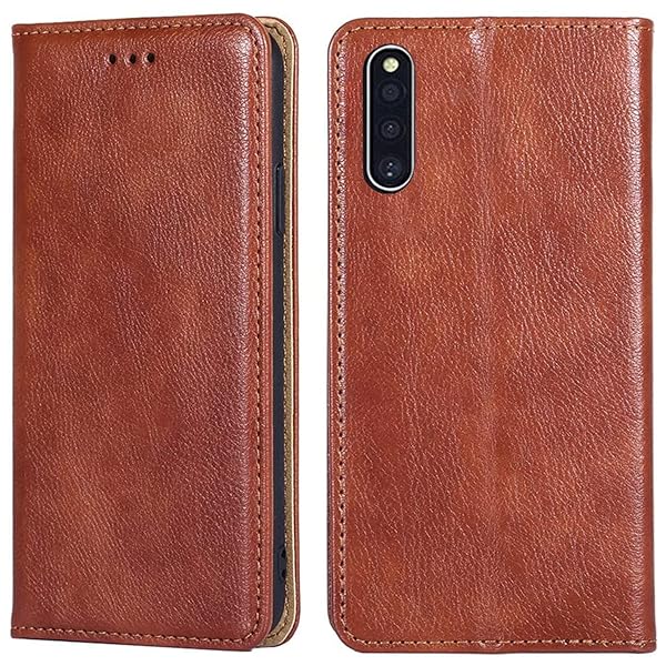 For Galaxy A41 ケース 手帳型 for ギャラクシー A41 SC-41A/SCV48 カバー 上品 高級PUレザー 横置きスタンド機能 カード収納 2枚 人気 マグネット搭載 耐衝撃 全面保護 シンプルカバー 便利 ハンドメイド 高