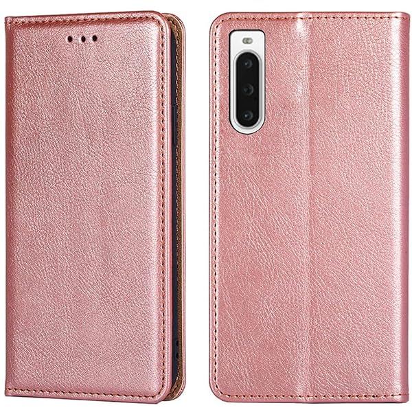 for Xperia 10 V ケース 手帳型 10V SO-52D/SOG11 カバー 上品 高級PUレザー 横置きスタンド機能 カード収納 2枚 人気 マグネット搭載 耐衝撃 全面保護 シンプルカバー 便利 ハンドメイド 高質感皮革 おしゃれ