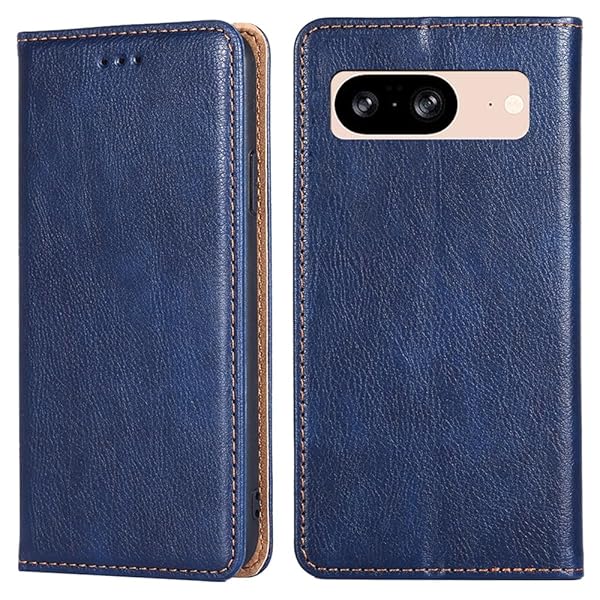 for Google Pixel 8 ケース 手帳型 for グーグル ピクセル 8 カバー 上品 高級PUレザー 横置きスタンド機能 カード収納 2枚 人気 マグネット搭載 耐衝撃 全面保護 シンプルカバー 便利 ハンドメイド 高質感皮革 おしゃ