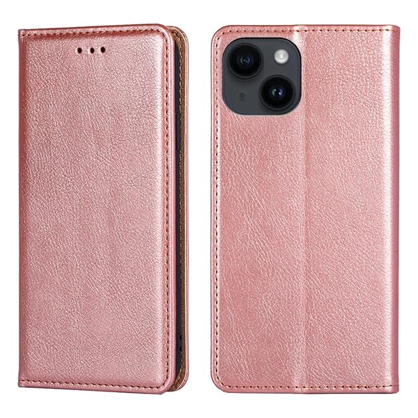for iPhone 15 Plus ケース 手帳型 for アイフォン15 プラス カバー 上品 高級PUレザー 横置きスタンド機能 カード収納 2枚 人気 マグネット搭載 耐衝撃 全面保護 シンプルカバー 便利 ハンドメイド 高質感皮革 おしゃ