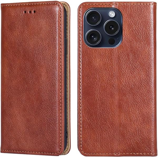 for iPhone 16 Pro Max ケース 手帳型 for アイフォン16プロ マックス カバー 上品 高級PUレザー 横置きスタンド機能 カード収納 2枚 人気 マグネット搭載 耐衝撃 全面保護 シンプルカバー 便利 ハンドメイド 高質感