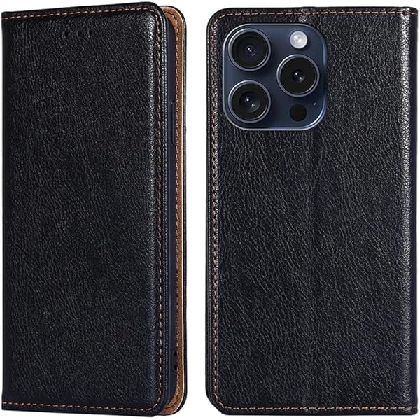 for iPhone 16 Pro Max ケース 手帳型 for アイフォン16プロ マックス カバー 上品 高級PUレザー 横置きスタンド機能 カード収納 2枚 人気 マグネット搭載 耐衝撃 全面保護 シンプルカバー 便利 ハンドメイド 高質感