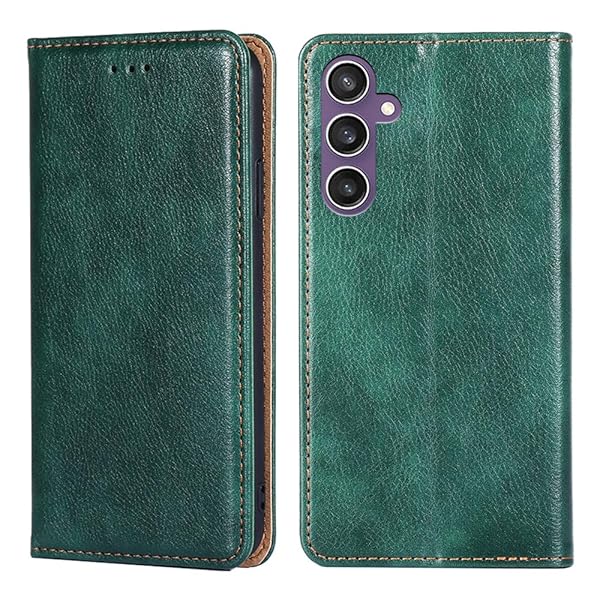 For Galaxy S24 FE ケース 手帳型 for ギャラクシーS24 FE SM-S721Q/SCG30 カバー 上品 高級PUレザー 横置きスタンド機能 カード収納 2枚 人気 マグネット搭載 耐衝撃 全面保護 シンプルカバー 便利 ハ