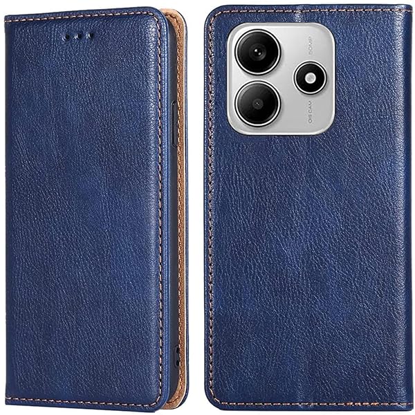 For Poco M7 Pro ケース 手帳型 forシャオミpoco m7プロ カバー 上品 高級PUレザー 横置きスタンド機能 カード収納 2枚 人気 マグネット搭載 耐衝撃 全面保護 シンプルカバー 便利 ハンドメイド 高質感皮革 おしゃれ