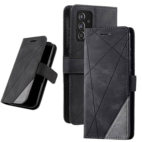 UnivoColors Galaxy A52 5G（SC-53B）手帳型ケース 対応 ギャラクシー 財布型カバー カード収納 ストラップ付き スタンド機能 マグネット開閉 軽量TPU 横置き機能 スマホケース 防指紋 レンズ保護 落下防止 全面保護(