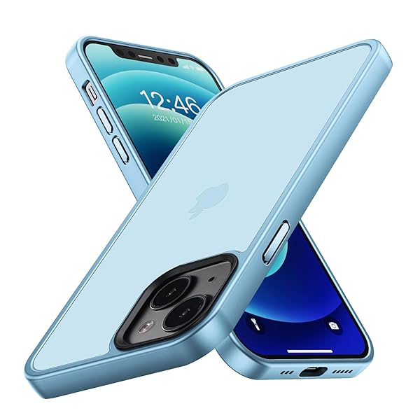 iPhone 14 ケース iphone13 用 ケース 耐衝撃 滑り止め 指紋防止 米軍MIL規格 マット仕上げ ストラップホール付き SGS認証 黄変防止 耐久性 カバー ワイヤレス充電対応 アイフォン 14 13 用 6.1 インチ ケース ラ