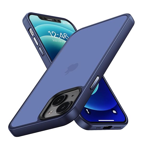 iPhone 14 ケース iphone13 用 ケース 耐衝撃 滑り止め 指紋防止 米軍MIL規格 マット仕上げ ストラップホール付き SGS認証 黄変防止 耐久性 カバー ワイヤレス充電対応 アイフォン 14 13 用 6.1 インチ ケース ネ