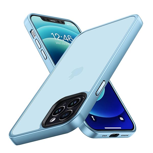 iPhone 12 Pro Max 用 ケース 耐衝撃 滑り止め 指紋防止 米軍MIL規格 マット仕上げ ストラップホール付き SGS認証 黄変防止 耐久性 カバー ワイヤレス充電対応 アイフォン いphone 12 Pro Max 用 6.7 イン