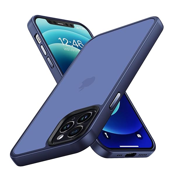 iPhone 12 Pro Max 用 ケース 耐衝撃 滑り止め 指紋防止 米軍MIL規格 マット仕上げ ストラップホール付き SGS認証 黄変防止 耐久性 カバー ワイヤレス充電対応 アイフォン いphone 12 Pro Max 用 6.7 イン