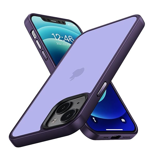 iPhone 14 ケース iphone13 用 ケース 耐衝撃 滑り止め 指紋防止 米軍MIL規格 マット仕上げ ストラップホール付き SGS認証 黄変防止 耐久性 カバー ワイヤレス充電対応 アイフォン 14 13 用 6.1 インチ ケース ダ