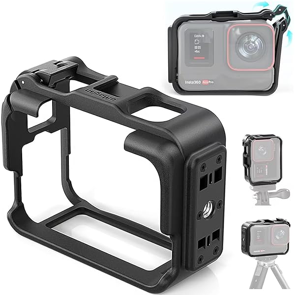 Rakuten - Insta360 Ace Pro 2/Ace Pro/Ace 対応 保護フレームケージ 垂直水平両用マウント コールドシュー搭載 多角度撮影対応カメラケージ Insta360 Ace Pro 2/ Insta360 Ace Pro/Insta360