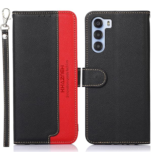 Nubia S 5G ケース 手帳型 Nubia S 5G A403ZT カバー 財布型 ストラップ付き [RFIDブロッキング] 高級PUレザー マグネット開閉式 カード収納 横置きスタンド機能 耐衝撃 人気 便利 おしゃれ ブラック