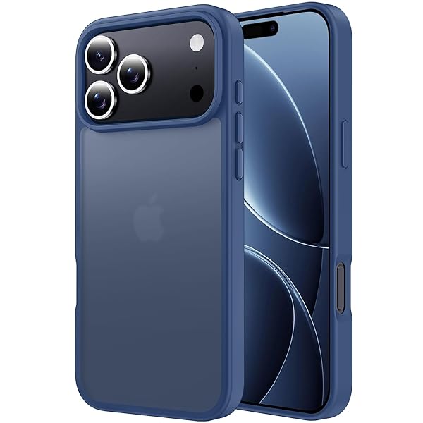 いphone17promax ケース マット半透明 米軍MIL規格 耐衝撃 耐久性 ワイヤレス充電 黄ばみなし 指紋防止 軽量 スマホケース iphone 17 Pro Max ケース カバー ブルー