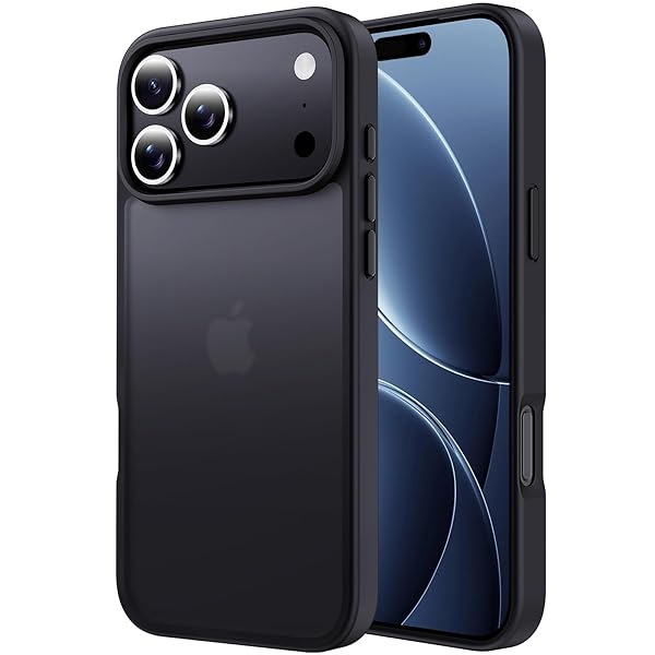 いphone17promax ケース マット半透明 米軍MIL規格 耐衝撃 耐久性 ワイヤレス充電 黄ばみなし 指紋防止 軽量 スマホケース iphone 17 Pro Max ケース カバー ブラック