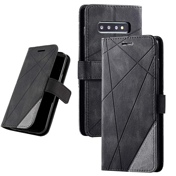 UnivoColors Galaxy S10 Plus(SC-04L/SCV42/SC-05L)手帳型ケース 対応 ギャラクシー 財布型カバー カード収納 ストラップ付き スタンド機能 マグネット開閉 軽量TPU 横置き機能 スマホケース 防指紋 レ