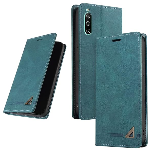 UnivoColors Sony Xperia 10 IV （ SO-52C / SOG07 ） 手帳型ケース 高級合皮 スタンド機能 カード収納 マグネット式 TPUソフトカバー 全面保護 カメラ保護 衝撃吸収 RFIDブロッキング おしゃれ カバ