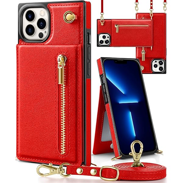 iphone 13 Pro ケース手帳型 iphone 13 Proスマホ ケース 財布型 iPhone 13 Pro適用 携帯ケース 肩掛け 首かけ 斜めがけ ショルダー アイフォン13 Pro ケース手帳型 背面 カード収納 ストラップ付き 上下