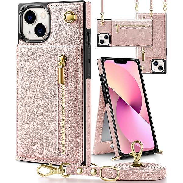 iPhone 13 Mini 用 ケース 手帳型 ショルダー いPhone13 Mini カバー 背面カード収納 小銭入れ 財布型 アイフォン13 ミニ 携帯ケース 肩掛け ストラップ付き 長さ調整可能 人気 スマホケース PUレザー スタンド機能