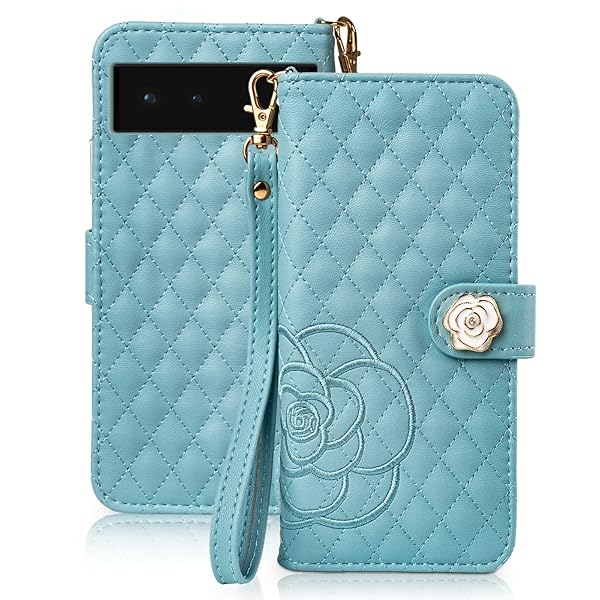 Google Pixel 6a ケース 手帳型 Pixel6a手帳型ケース 薔薇刺繍 おしゃれ ピクセル6a スマホケース 女性向け 上品 高級レザー 軽量 可愛い 手触り 耐衝撃 防水 カード収納 財布型 横置きスタンド機能 全面保護 ストラップホ