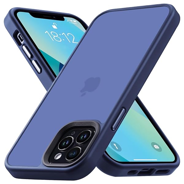 iPhone 13 Pro Max 用 ケース 耐衝撃 滑り止め 指紋防止 米軍MIL規格 マット仕上げ ストラップホール付き SGS認証 黄変防止 耐久性 カバー ワイヤレス充電対応 アイフォン いphone 13 Pro Max 用 6.7 イン