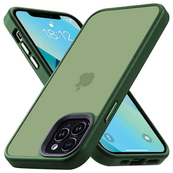 iPhone 13 Pro Max 用 ケース 耐衝撃 滑り止め 指紋防止 米軍MIL規格 マット仕上げ ストラップホール付き SGS認証 黄変防止 耐久性 カバー ワイヤレス充電対応 アイフォン いphone 13 Pro Max 用 6.7 イン