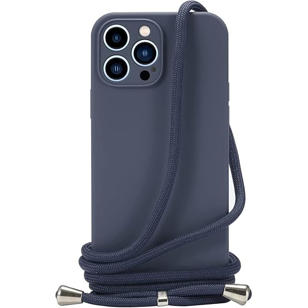 iPhone 15 Pro 用 ケース iPhone 15 Proカバー ネック ショルダー ストラップ付き スマホ シリコン カバー 紐付き 斜めがけ 織りストラップ付き 調節可能なショルダー クロスボディ ネックレス 保護