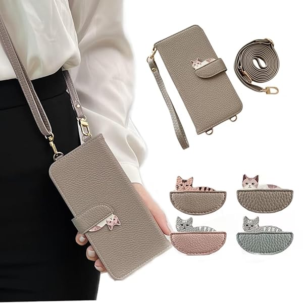 対応 iPhone SE ケース 手帳型 ショルダー おしゃれ iPhone SE3 スマホケース 可愛い 猫柄 ねこ ストラップ 肩掛け iPhone SE2 ケース アイフォンse スマホカバー 第2世代 第3世代 iPhone8/iPhone7(2)