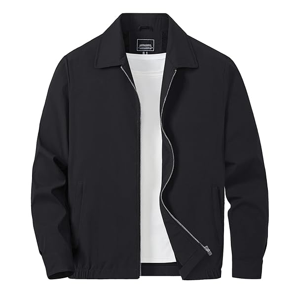 Rakuten - メンズ ジャケット バイクウェア 秋服 防風 スタジャン 撥水性 薄い スポーツジャンパー ミリタリージャケット 無地 ベースボール ブラック XL