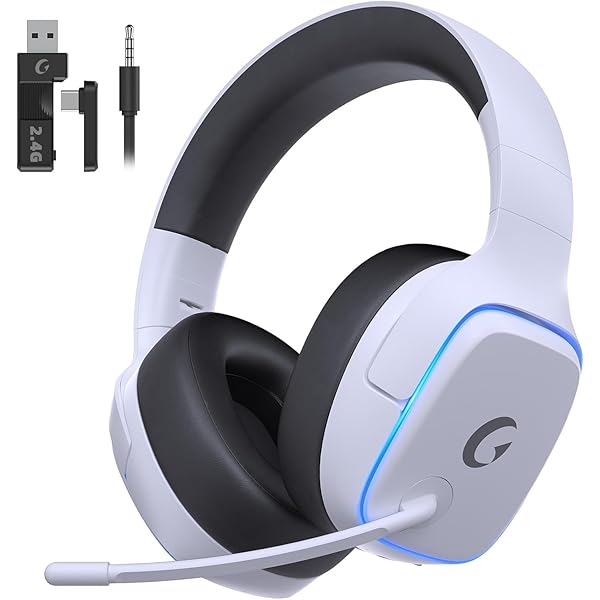 ゲーミングヘッドセット ps5 ヘッドセット 【2.4G USB/Type-cアダプター/Bluetooth 5.3/有線】 4WAY接続 7.1ch サラウンド＜20ms超低遅延ゲームヘッドセット 軽量/アクティブノイズキャンセリング / 50MM