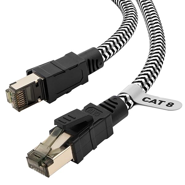 樂天商城 - LANケーブル 3M CAT8 メッシュLANケーブル カテゴリー8 高速40Gbps/2000MHz CAT8準拠 イーサネットケ