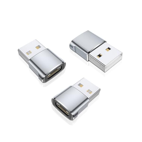 Other - USB CメスからUSB Aオス変換アダプター 3パック｜USB Type-C to A 変換アダプタ｜iPhone対応 15/14/13/12