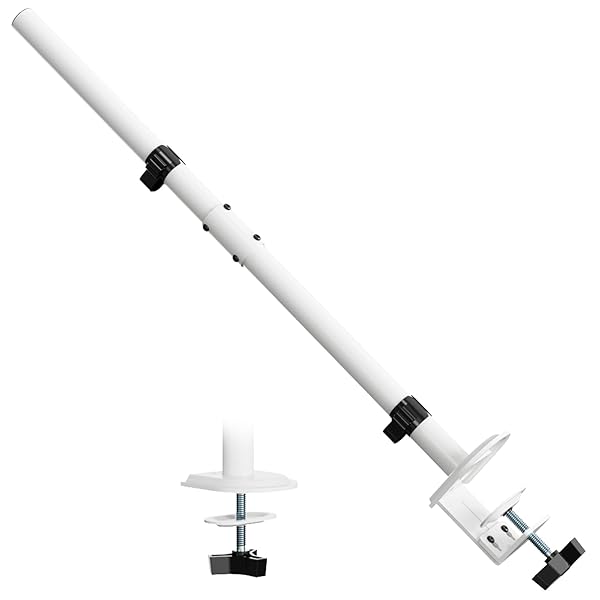 Rakuten - モニターアーム用 支柱取付け ポールのみ ロングタイプ 長さ80cm クランプ式 グロメット式 ネ