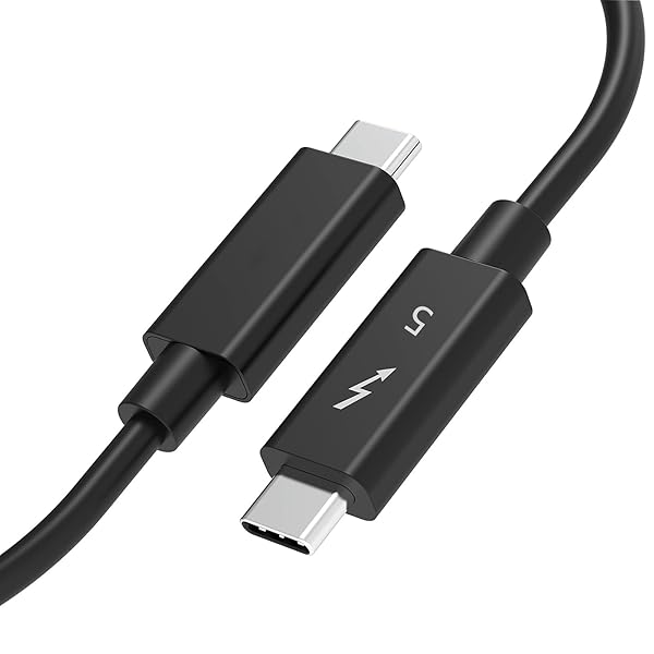 Rakuten - USB-C Thunderbolt 5 ケーブル 05m サンダーボルト5 80Gbps 双方向データ転送 240W PD対応 8K/60Hz [ Thunderb