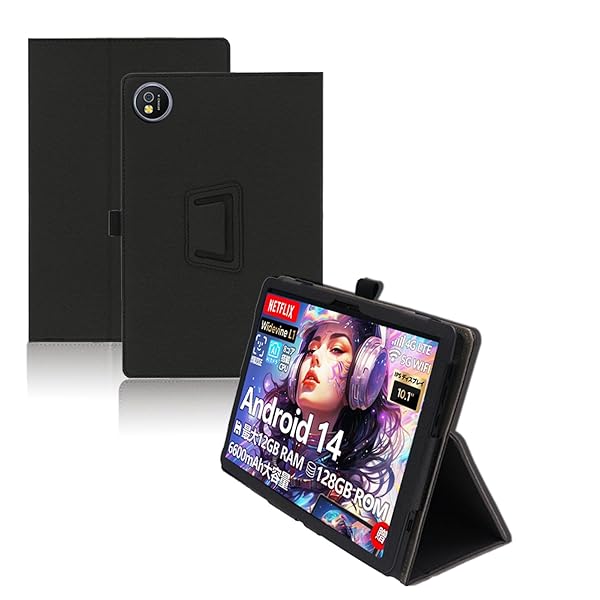 樂天商城 - For Ulefone Tab A10 Pro ケース 101インチ タブレット 保護ケース 高級PU 全面保護 調節可能 防水防