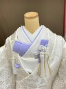 花嫁 ブライダル 和装 はこせこ かいけん 差込伊達衿【新品 婚礼用/筥迫・懐剣・差込伊達衿3点セット】パープル系