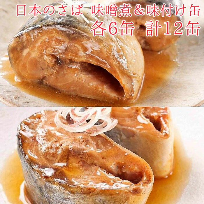 缶詰 魚 防災 鯖缶 味噌煮&味付け 各6缶 12缶 セット 宝幸 日本のさば HOKO サバ缶 サバ 鯖 さば 味噌煮 味付け缶 6缶 12缶セット 缶詰め 缶づめ おつまみ ご挨拶 ご進物 手土産 内祝 ギフトセット 非常食 一品料理 災害 便利 お