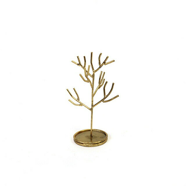 アクセサリースタンド ツリー S in bloom インブルーム Creer クレエ 92050001 スタンド アクセサリー アクセサリーホルダー ネックレス 収納ケース ツリー型 収納 指輪 リング ゴールド 木 ラジアル アイアン 腕時計 おしゃれ シンプル ピアス