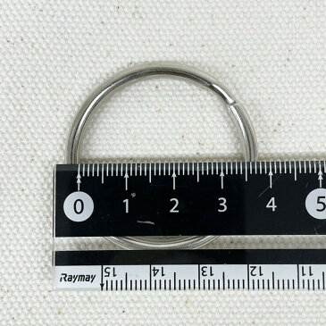 メール便 二重リング 中 36mm キーリング リング シルバー 1個入り キーホルダー 金具 パーツ 鍵 ナスカン カラビナ 取付け アクセサリー ダブルリング 部品 キーケース アクセサリーパーツ 雑貨 小物