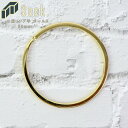 メール便 二重リング 50mm ゴールド 本金メッキ 単品 平 キーホルダー リング パーツ 金具 部品 キーリング 鍵 カラビナ ナスカン 取付け アクセサリ...
