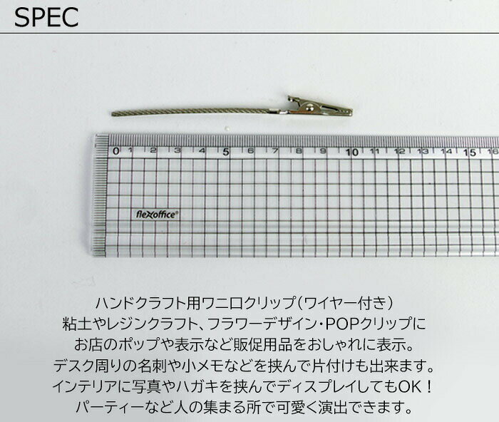 メール便 クリップホルダー ディスプレイ用 100mm プライス カード立て メモホルダ...
