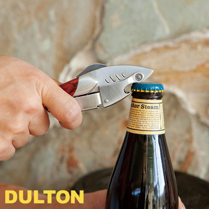 ダルトン ワインオープナー レバー ダブル ソムリエ ナイフ シャーク DULTON LEVER DOUBLE SOMMELIER SHARK KNIFE 栓抜き コルク抜き ボトルオープナー フィッシュ ボトル ソムリエナイフ オープナー コンパクト